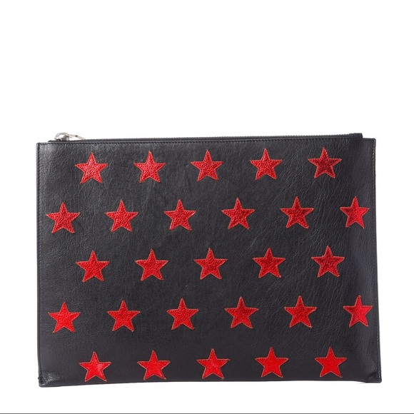 SAINT LAURENT Calfskin Star Rider Pouch/Bag - Picture 1 of 4